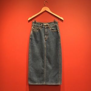 Marc Jacobs Denim Midi Skirt, XS